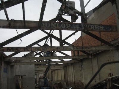 Old garage signage